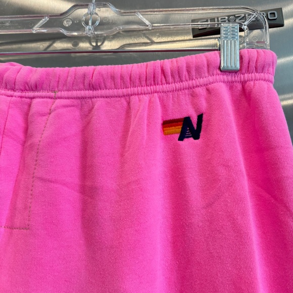 NWT Aviator Nation SET Malibu Chili Cook Off 2023 Neon Pink Sweatsuit matching - Picture 15 of 16